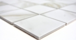 Muestra de mano mosaico azulejo Calacatta blanco beige cerámica baño azulejo backsplash MOS16-0112_m