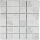 Azulejo de mosaico de cerámica Carrara look blanco gris baño azulejo backsplash cocina MOS14-0102
