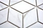 Muestra de mano mosaico azulejo cerámica blanco diamante POV Carrara mirada pared azulejo baño MOS13-0102_m