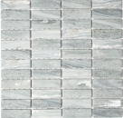Pequeño azulejo de mosaico de cerámica efecto piedra gris pared azulejo baño MOS24-STSO23