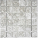 Azulejo de mosaico de cerámica de aspecto de piedra natural estructura gris baño azulejo backsplash MOS16-0204
