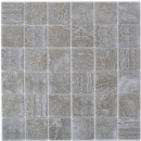 Azulejo de mosaico de cerámica de piedra natural mirada estructura gris oscuro azulejo backsplash cocina MOS16-0208