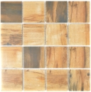 Madera aspecto cerámica mosaico azulejo vintage marrón mosaico azulejo marrón backsplash MOS16-2004