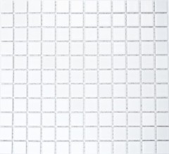 Mosaico de cerámica blanco mate bañera revestimiento cocina azulejo MOS18-0111