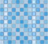 Mosaico de cerámica piscina mosaico azulejo azul mezcla brillante BAD pared de la ducha MOS18-0406