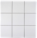 Mosaico azulejo pared cerámica blanco mate bañera revestimiento pared azulejo espejo - MOS23-0111