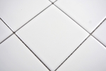 Muestra de mano azulejo mosaico cerámica blanco mate revestimiento bañera MOS23-0111_m