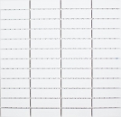 Mosaico de varilla cerámica blanco mate revestimiento bañera MOS24-0111