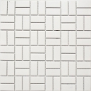 Mosaico cerámico molino de viento blanco mate revestimiento bañera MOS24-CWM07WM_f