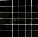Azulejo de mosaico de cerámica negro de alto brillo azulejo backsplash cocina splashback MOS16B-0301