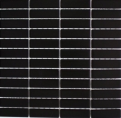 Rod mosaico de azulejos de cerámica negro mate mosaico pared cocina splashback MOS24-0311