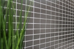 Muestra de mano mosaico azulejo cerámica metal gris varillas metal mate MOS24B-0211_m