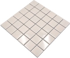 Muestra de mano mosaico azulejo beige magnolia azulejo backsplash cocina splashback brillante MOS14-1902_m