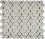 Mosaico de azulejos de cerámica hexágono gris claro sin esmaltar pared mosaico cocina splashback MOS11A-0202-R10_f