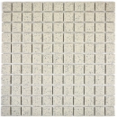 Azulejo mosaico cerámica crema blanco moteado no esmaltado antideslizante plato de ducha azulejo suelo baño - MOS18-0103-R10