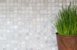 Muestra de mano azulejo mosaico concha nácar azulejo de pared azulejo de baño MOS150-SM201_m