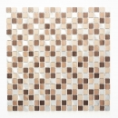 Mosaico azulejo aluminio beige marrón cobre pared cocina azulejo espejo MOS49-A971