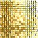 Mosaico azulejo aluminio vidrio mosaico oro azulejo backsplash cocina backsplash MOS49-A307