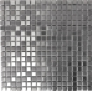 Acero inoxidable azulejo de mosaico de plata cepillado mate azulejo backsplash pared de la cocina MOS129-CE15D
