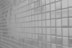 Muestra de mano mosaico azulejo acero inoxidable plata acero cepillado azulejo backsplash cocina MOS129-CE15D_m