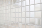Muestra de mano mosaico azulejo acero inoxidable plata acero cepillado azulejo backsplash cocina MOS129-23D_m
