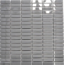 Acero inoxidable azulejo de mosaico de plata rectángulo brillante azulejo backsplash pared de la cocina MOS129-0215