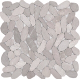 Río guijarro piedra guijarro beige claro marrón guijarro corte azulejo backsplash plato de ducha plato de ducha cuarto de baño - MOS30-IN10
