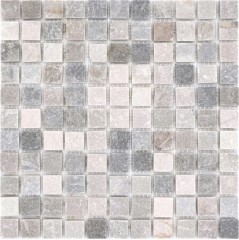 Cuarcita piedra natural mosaico azulejo beige gris pared piso ducha cocina splashback ducha pared - MOS36-0206
