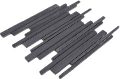 Muestra de mano mosaico azulejo pizarra piedra natural varillas pizarra revestimiento de pared revestimiento de pared negro MOS34-0225_m