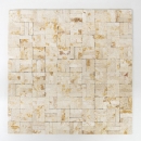 Mosaico de mármol parquet de piedra natural Splitface soleado beige 3 D MOS42-x3d63_f