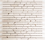 Mosaico de mármol de piedra natural compuesto palillos crema blanco ladrillo backsplash azulejo de la cocina - MOS40-0102