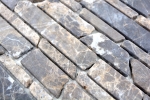 Muestra de mano mosaico azulejo mármol piedra natural beige ladrillo mosaico Castanao MOS40-13-285_m