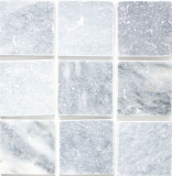 Azulejo mármol piedra natural Bardiglio gris claro antracita piedra natural azulejo aspecto antiguo azulejo backsplash plato de ducha azulejo de pared - MOSF-45-40010