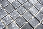 Muestras de mano mosaico mármol piedra natural negro Nero Antique Marble MOS36-0306-A_m
