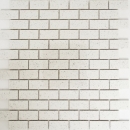 Mosaico de azulejos de cuarzo compuesto de piedra artificial Ladrillo Artifical blanco MOS46-0104