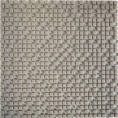 Mosaico de vidrio Revestimiento de pared sostenible Reciclaje Esmalte crema mate MOS140-03C