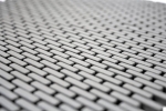 Muestra de mano mosaico ECO Reciclaje GLAS Ladrillo Esmalte gris-marrón mate MOS140-B25G_m