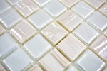 Muestra de mano mosaico ECO Reciclaje GLAS ECO blanco metálico 3D MOS355-11_m