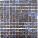 Mosaico de vidrio Revestimiento de pared sostenible Reciclaje óxido de bronce MOS360-07