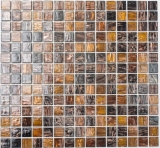 Mosaico de vidrio mosaico azulejos de oro beige cobre marrón ducha splashback azulejo backsplash MOS54-1306