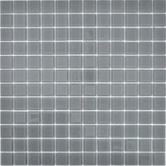 Azulejo de mosaico Mosaico de vidrio translúcido Gris cristal BAÑO WC Cocina PARED MOS63-0202_f | 10 esteras de mosaico