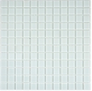Mosaico mosaico de vidrio translúcido Crystal blanco BAÑO WC Cocina PARED MOS63-0102_f | 10 esteras de mosaico