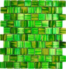 Mosaico mosaico de vidrio translúcido Cristal esmerilado verde claro mate esmerilado MOS78-CF83