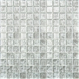 Mosaico de vidrio de plata mosaico de azulejos estructura BAÑO WC cocina PARED MOS68-4SB11