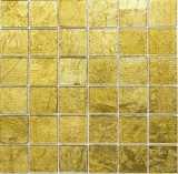 Mosaico de vidrio de oro mosaico de azulejos estructura de azulejos backsplash cocina ducha pared MOS120-0746