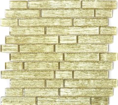 Mosaico de vidrio de oro mosaico de azulejos compuesto chic backsplash cocina ducha pared MOS86-8CGO