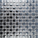 Lustre de lujo de mosaico de vidrio de lujo azulejos de mosaico Crystal grafito negro MOS88-8LU89