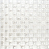 Lustre de lujo de mosaico de vidrio de lujo azulejos de mosaico Crystal crema blanco MOS88-8LU90