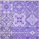 Mosaico de vidrio retro vintage mosaico azulejos púrpura violeta pared de la cocina MOS68-Retro-I