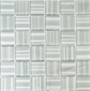 Azulejo de mosaico de vidrio backsplash pared de la cocina de mosaico de vidrio Facetta gris antracita MOS110-0202